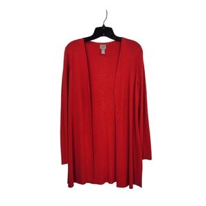 Chico's Easywear Women's Long Open Front Cardigan